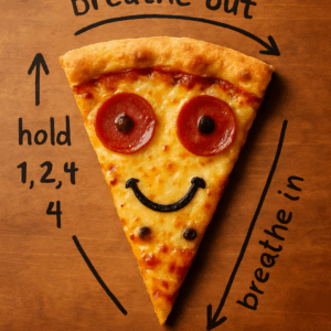 Just Breathe Pizza - self regulation tool